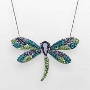 Artistique Dragonfly necklace NWT crystals